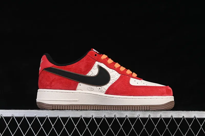 All Categories Nk Air Force 1 Air Force Series Nk Air Force 1 Low Air Force Low Nike Air Force 1'07 Low Year of the Horse New Year White Red Gold Splashed Ink Air Force One Low Casual Shoes JP2026-157